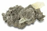 Light Yellow Calcite Crystals on Dolomite - Missouri #252147-1